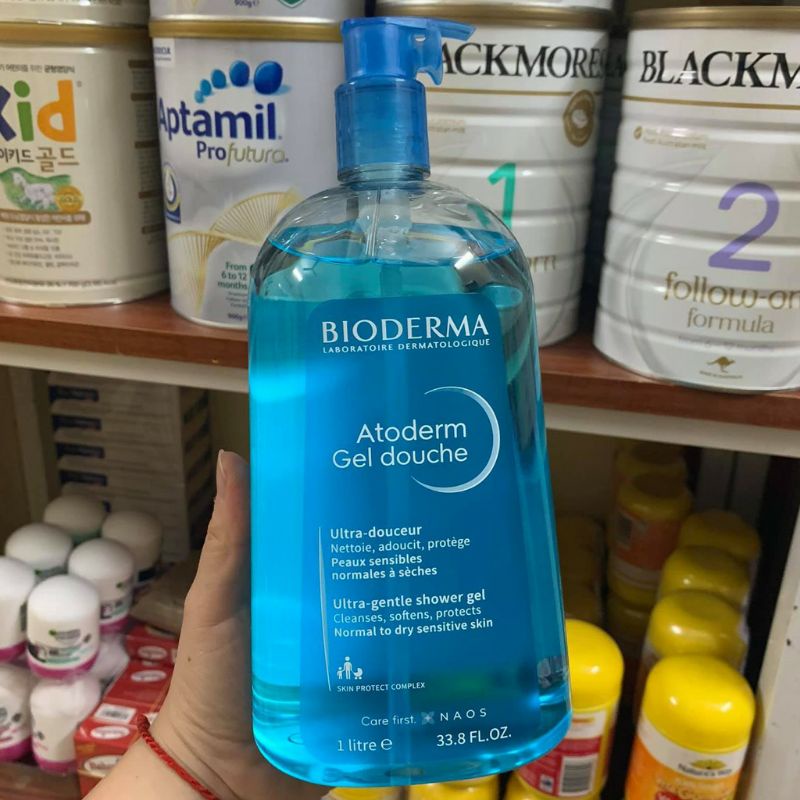 Sữa Tắm Bioderma 1000ML - Sữa Tắm Cho Cả Gia Đình 1 Lít Bioderma Pháp