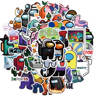Bộ 50 Miếng Dán Graffiti Amaong Us Cá Tính