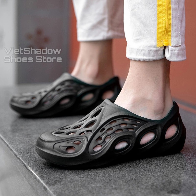 Giày nhựa Foam Runner - Chất liệu nhựa EVA siêu nhẹ với 5 màu trắng, đen, xám, be và da cam - Mã SP M071