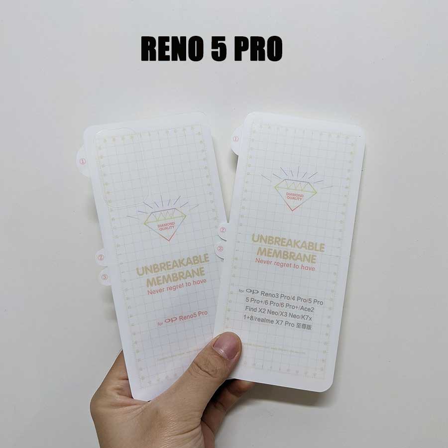 Miếng dán dẻo PPF chống xước hai mặt Oppo Reno 5 Pro