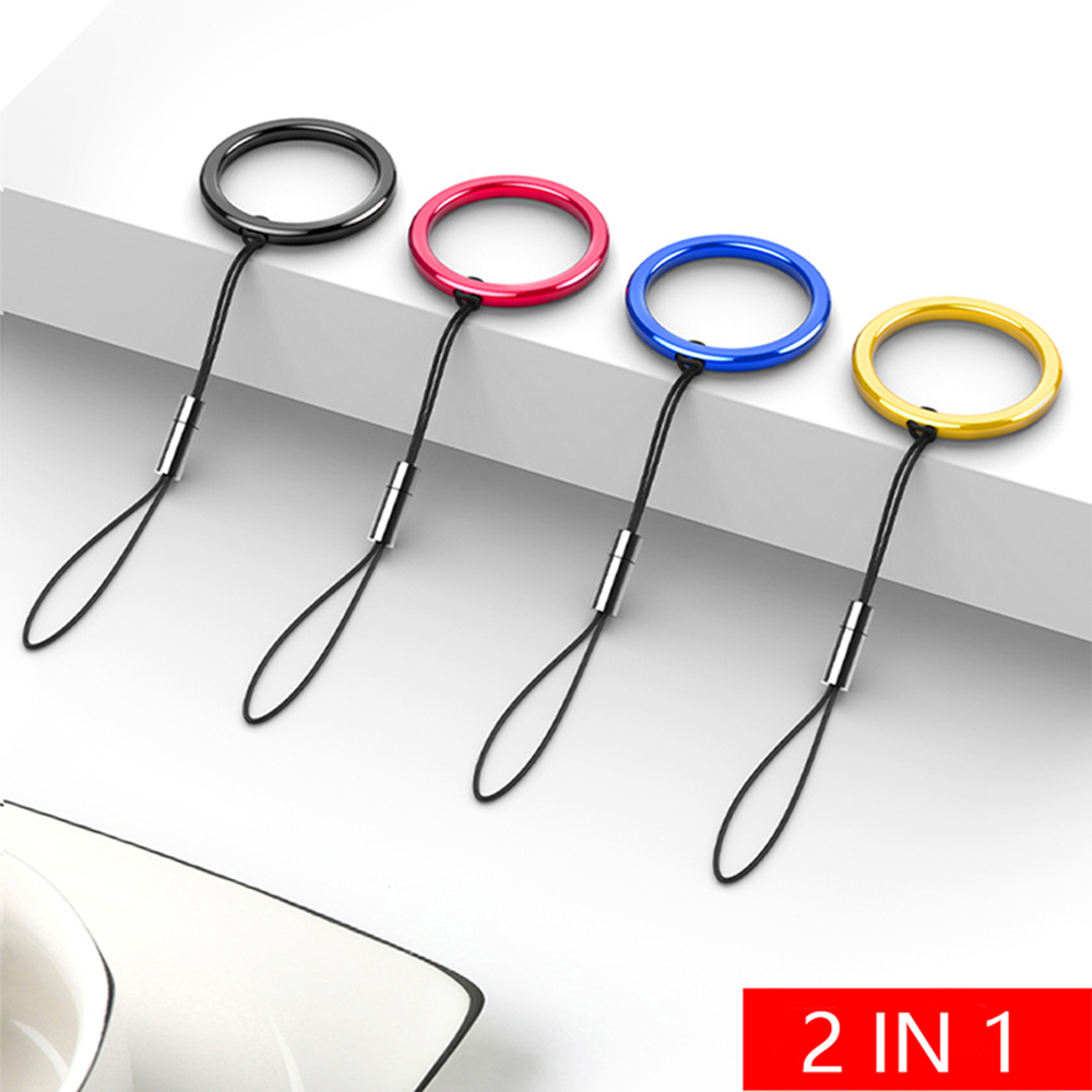 Móc chìa khóa hình tròn có thể tháo rời để gắn cho điện thoại tiện lợi