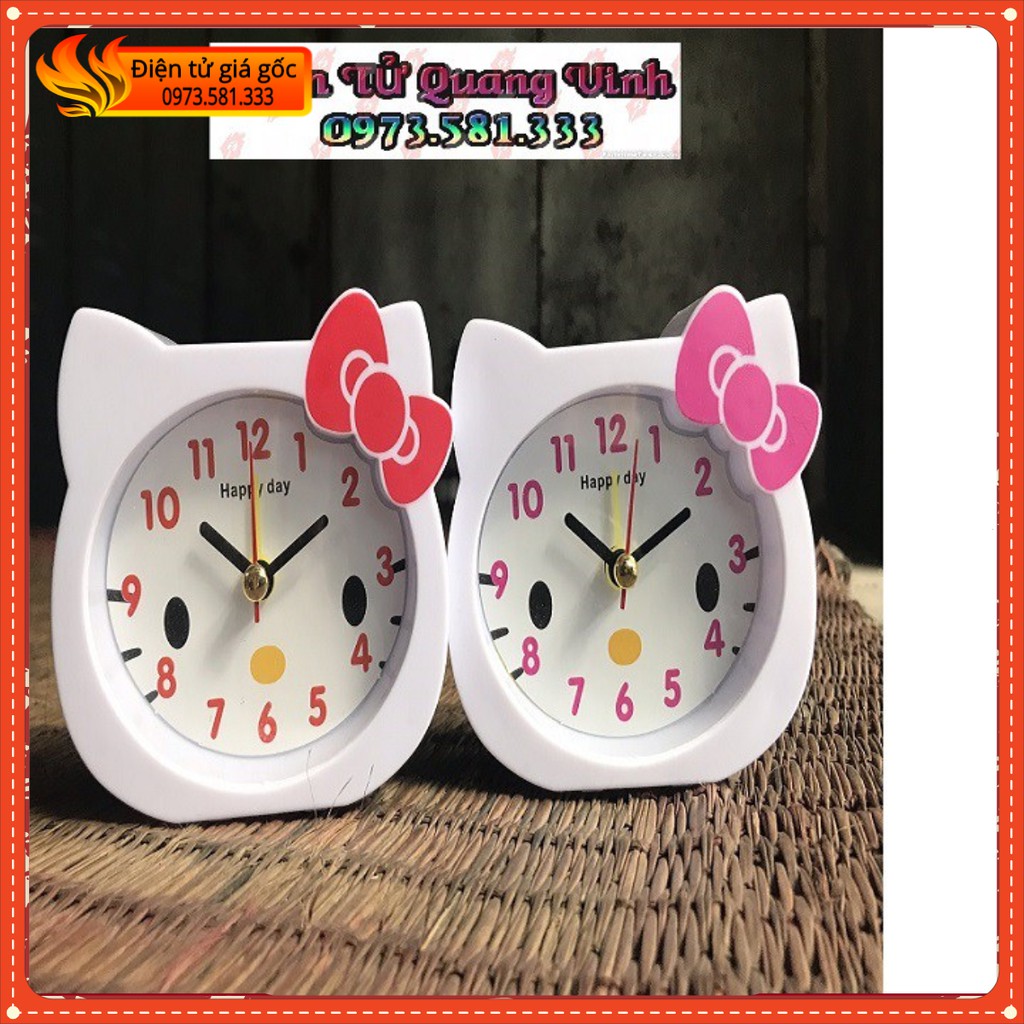 Đồng hồ báo thức mèo Kitty ngỗ nghĩnh