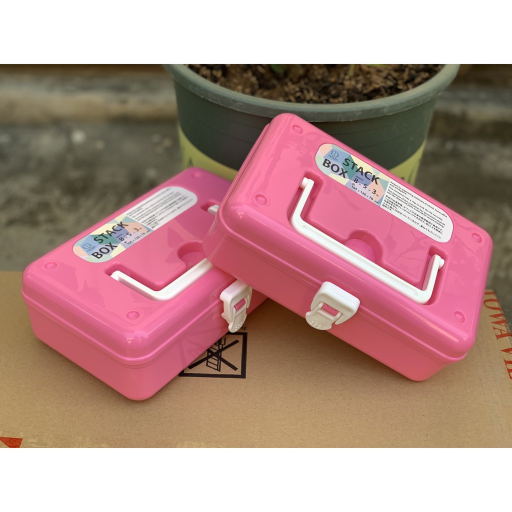 Hộp đựng thuốc và dụng cụ y tế cỡ nhỏ (màu hồng) Nhật Bản