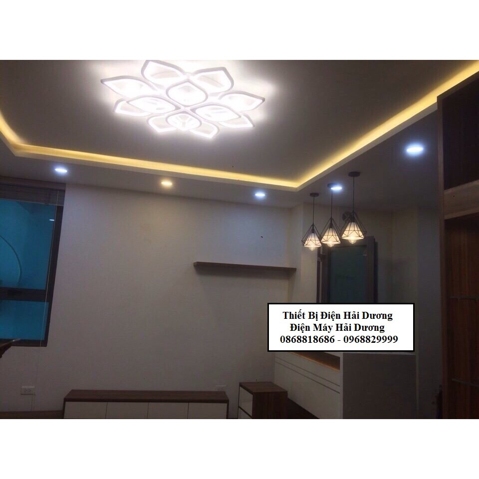 Đèn led ốp trần Hoa Sen 12 lá 75W NT022 - 3 Chế Độ Ánh Sáng - Tăng Giảm Ánh Sáng - Điều Khiển Từ Xa - Bảo hành 2 năm