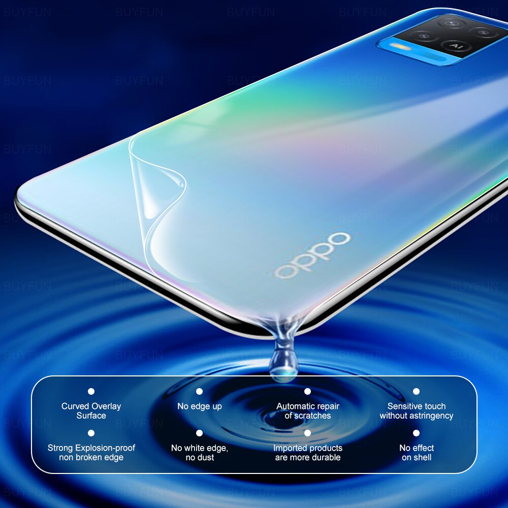 Miếng Dán PPF mặt sau dành cho OPPO F9 F11 Pro A5S A12 A15 A15S A33 A53 A52 A54 A74 A91 A92 A94 A5 A9 2020 Reno 3 4 5 5F 6 7