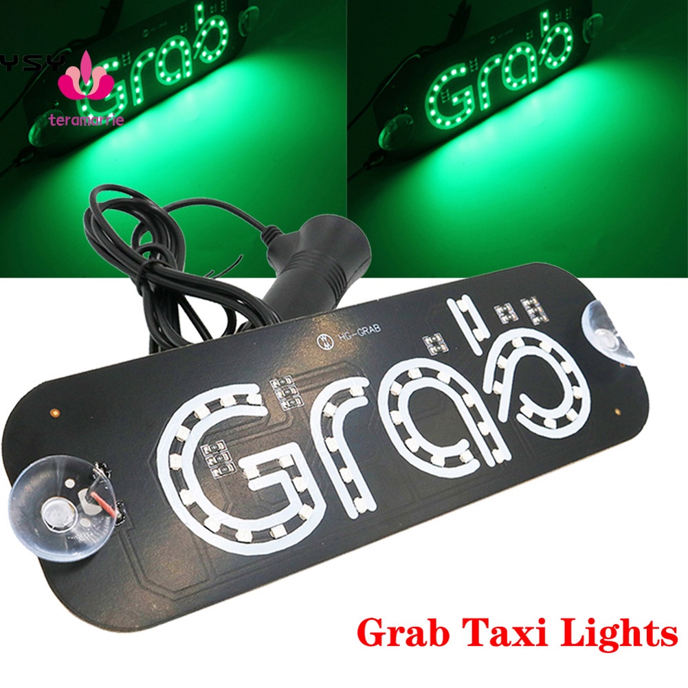Đèn LED báo hiệu quảng cáo 12V GRAB Taxi UBER LIBER LYFT