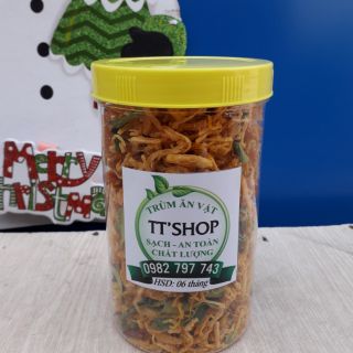 Hủ 500gr khô gà lá chanh siêu ngon lo