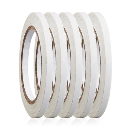 1 Cuộn Băng Keo Hai Mặt Rộng 5mm Màu Trắng
