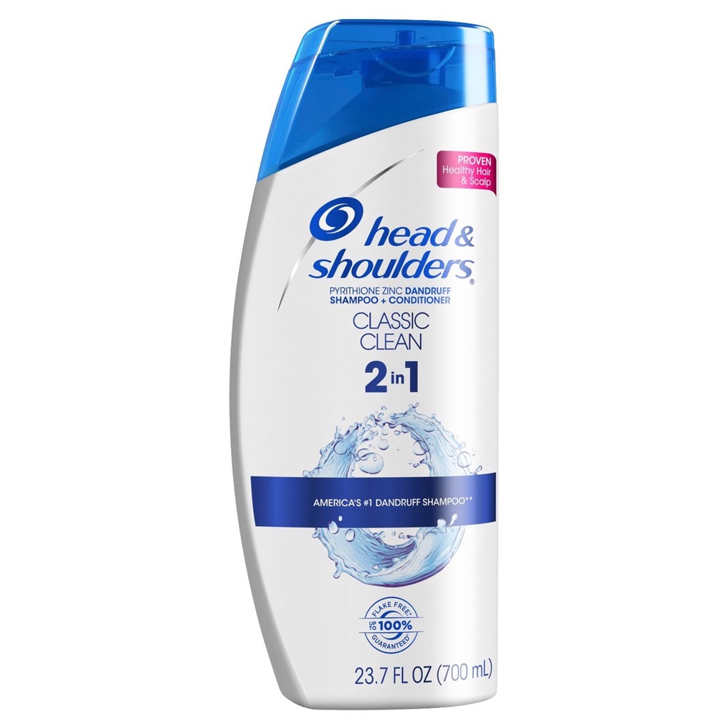 Dầu Gội & Xả 2in1 Head&Shoulders Mỹ nhiều mùi hương 650/700ml