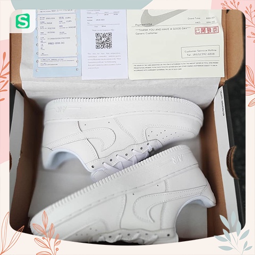 Giày_Nike Trắng, Giày Nike_AF1 Full box+bill