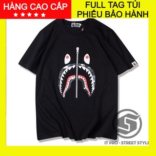 [Freeship - Hình Thật]Áo Bape Zipper ngắn tay Full Tag Túi, áo thun A Bathing Bape
