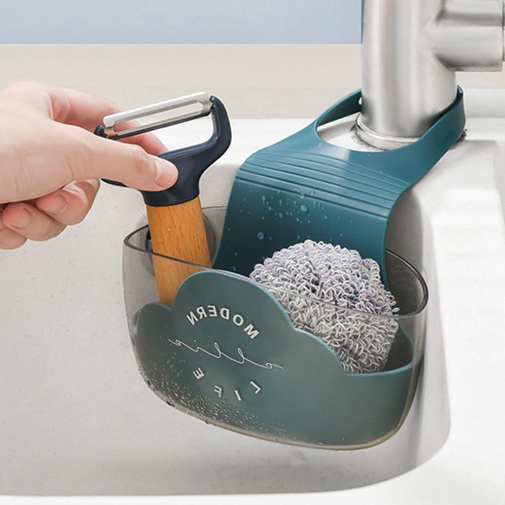 Giá Đựng Đồ Hình Tam Giác Gắn Góc Bồn Rửa Chén Tiện Dụng