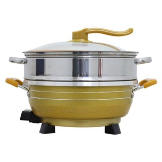 Chảo điện đa năng kèm vỉ hấp cách thuỷ MATIKA-Nồi lẩu tốt,bền,đẹp,giá rẻ-chính hãng,bảo hành 12 tháng
