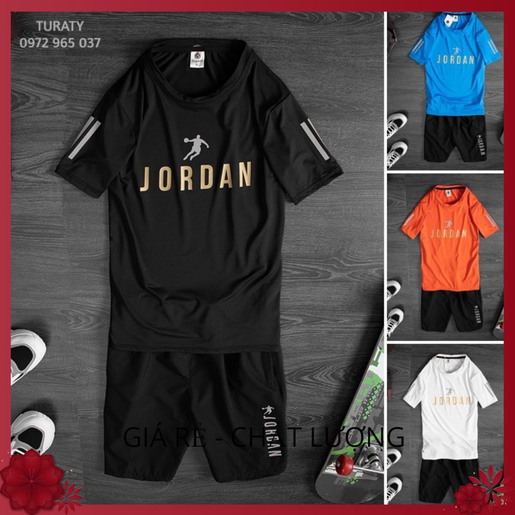 Bộ Quần Áo Thể Thao Nam Jordan, Hàng May Kỹ, Vải Mát, Chất Lượng Cao Senko.Shop05
