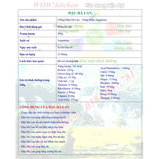 [500g] Đậu Hà Lan - Nhập khẩu Argentina