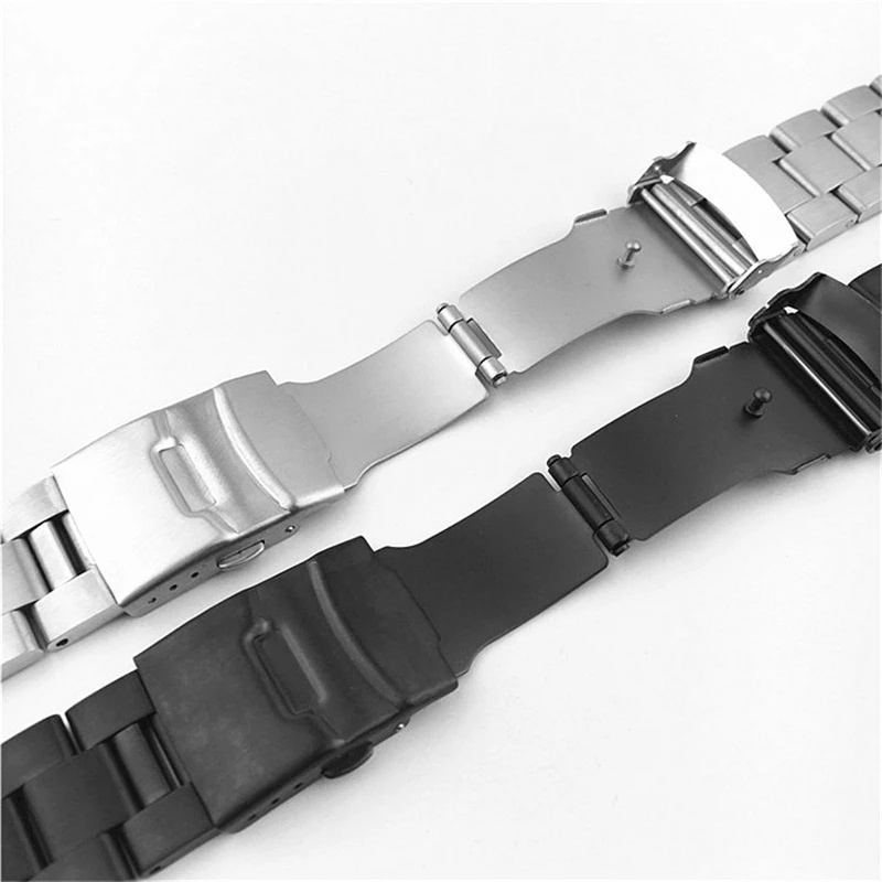 CASIO SEIKO Dây Đeo Đồng Hồ Bằng Thép Không Gỉ 18mm 19mm 20mm 21mm 22mm 24mm