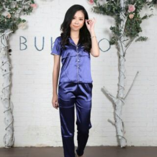 BỘ PHI LỤA ÁO CỘC QUẦN DÀI