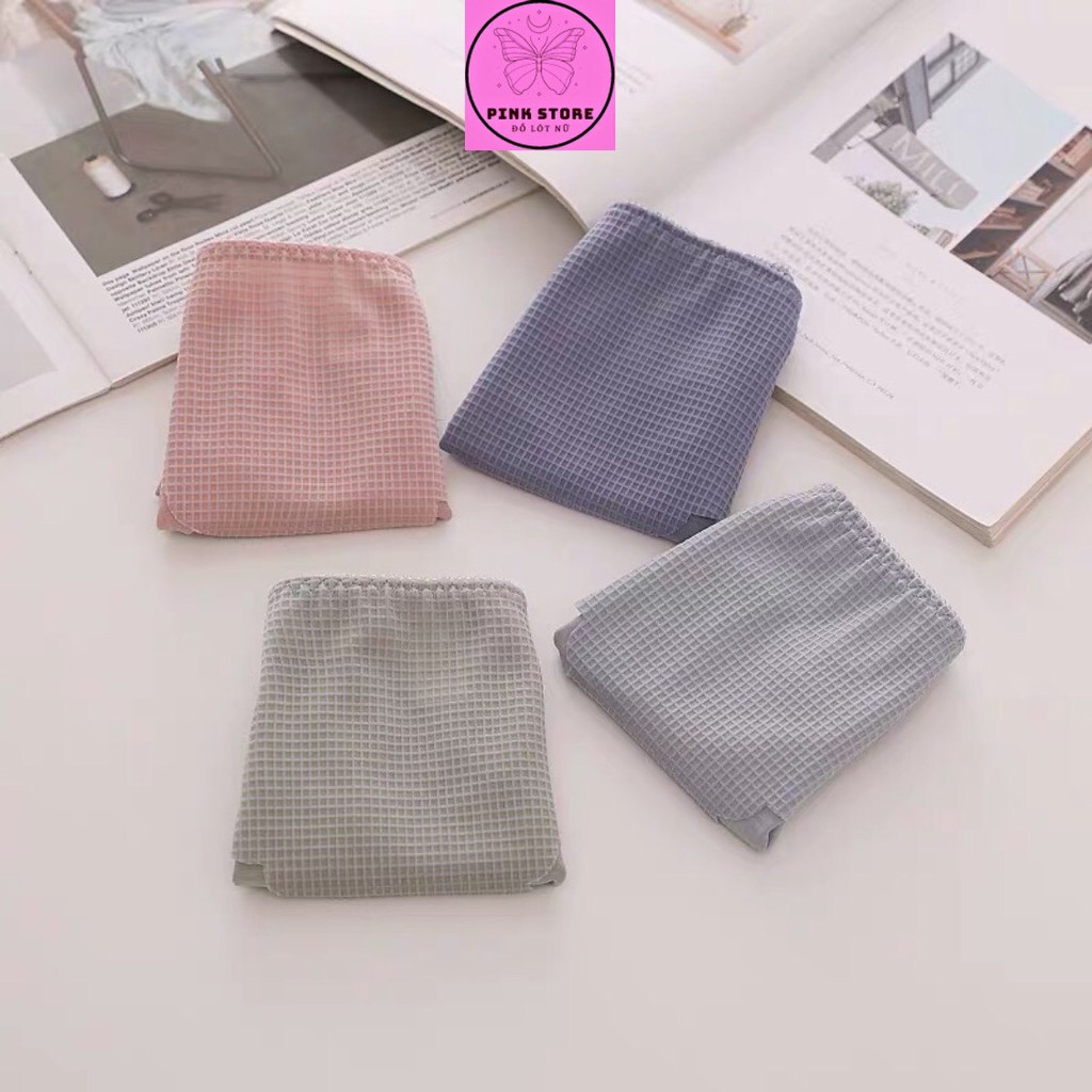 Quần Lót Nữ Thun Lạnh Trơn Su Phối Ren Sexy Mềm Mại PINK STORE QL2207 | BigBuy360 - bigbuy360.vn