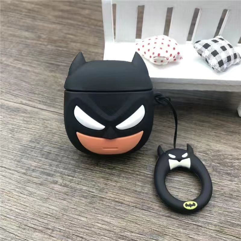 Vỏ Bảo Vệ Hộp Sạc Tai Nghe AirPods 1 / 2 / 3 Bằng Silicon Họa Tiết Hoạt Hình Marvel Hero Chống Rơi
