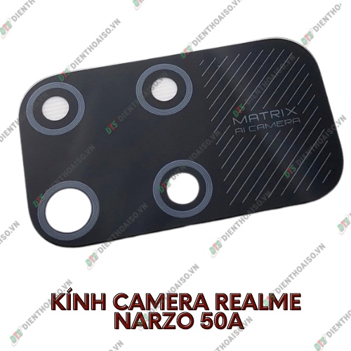 Mặt kính camera realme narzo 50a có sẵn keo dán