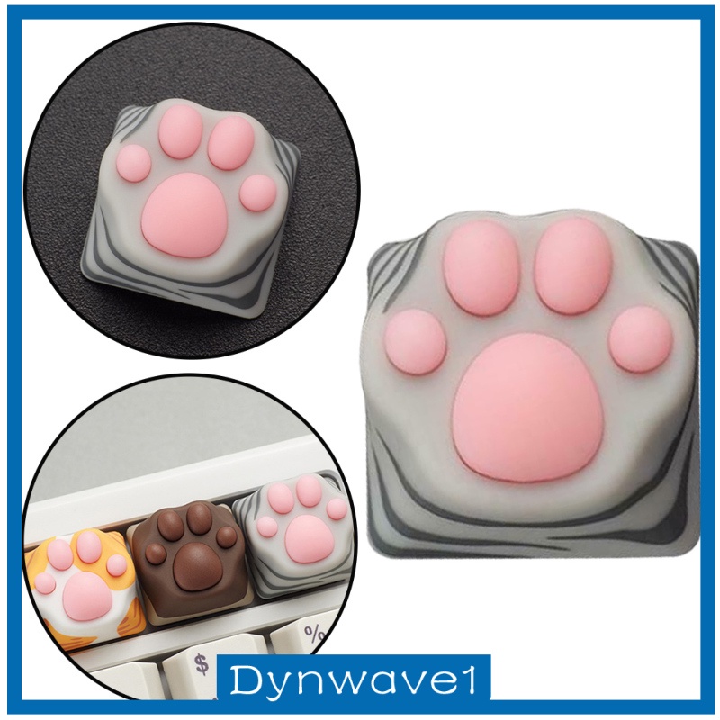 [DYNWAVE1] Cute Silicone Cat Paw Gaming Mechanical Keyboard Keycap DIY Custom for Cherry MX