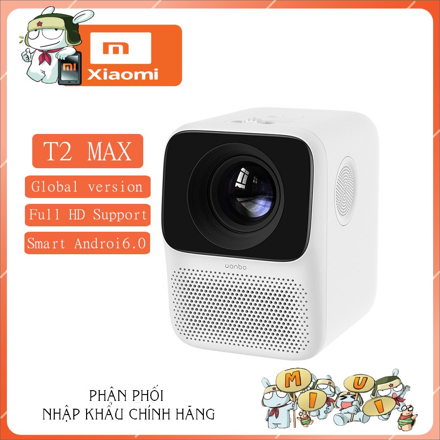 Máy chiếu xiaomi T2 max plus quốc tế 1080p - Máy chiếu Xiaomi mini T2 max