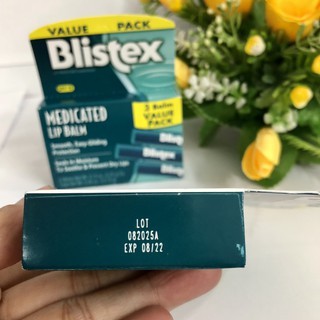 Son dưỡng môi chống nắng Blistex Medicated SPF 15 - Mỹ, vị the mát [ Date 8/2022]