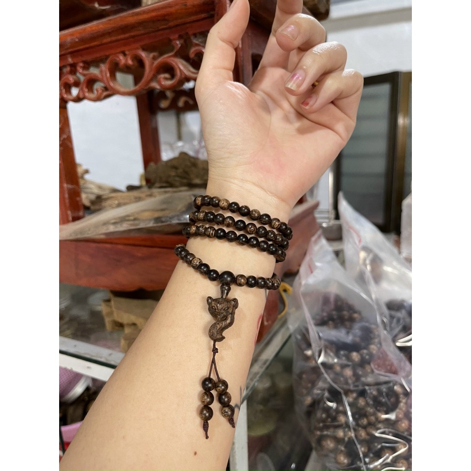 Vòng Trầm Hương Mix Đá - Chuỗi Tràng 108 Hạt- Trầm Hương Sánh Chìm Cao Cấp