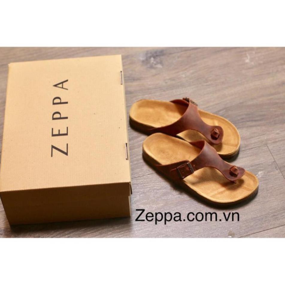 [Sale 3/3] ZEPPA - Gian Hàng Chính Hãng - Dép đế trấu nam & nữ - Màu nâu đỏ (Size: 35-46) JF Sale 11 -op1 " _