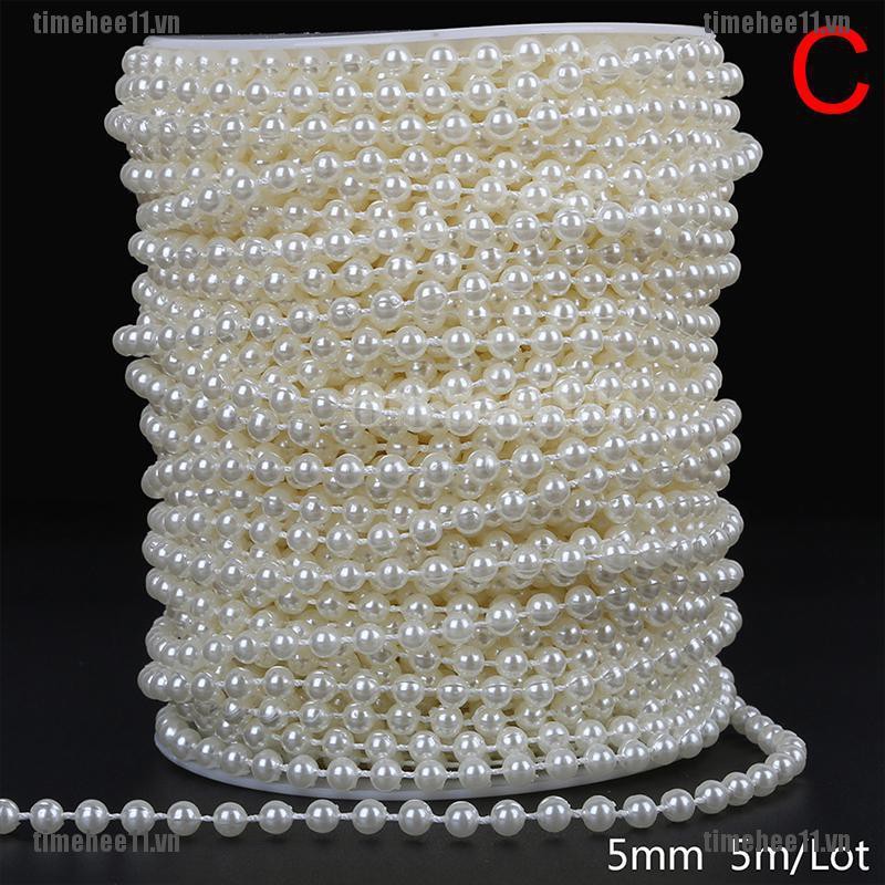 Dây Hạt Ngọc Trai Tròn ABS Làm Trang Sức Thủ Công