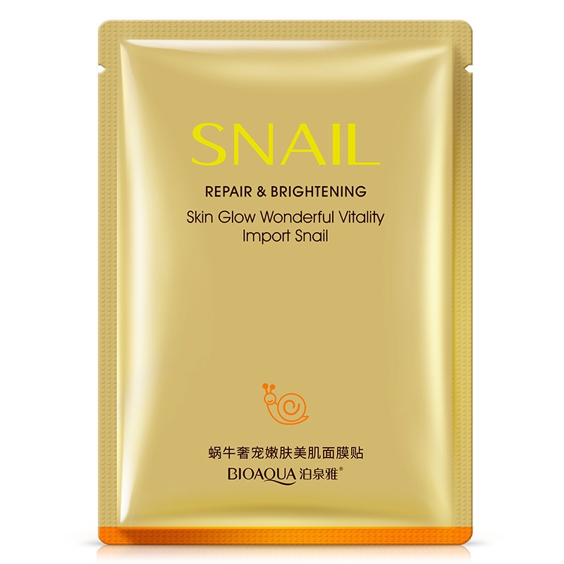 Mặt nạ ốc sên Bioaqua dưỡng ẩm điều dầu cân bằng trẻ hóa làn da sang trọng | BigBuy360 - bigbuy360.vn