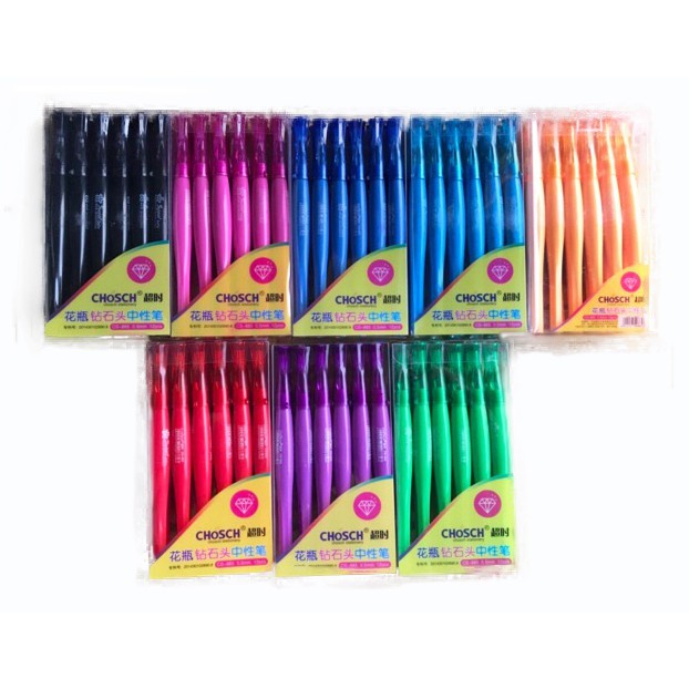 1 hộp 12 Cây Viết Gel Chosch CS - 885 Ngòi 0.5mm  - KhuBa Shop