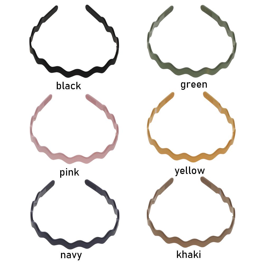 Băng Đô Cài Tóc Bằng Nhựa Chống Trượt Nhiều Màu Sắc Thời Trang Hàn Quốc Cho Nữ