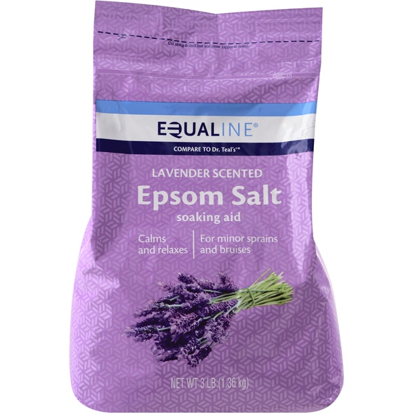 Muối Tắm hương oải hương hiệu Equaline epsom salt Lavender 1.36kg