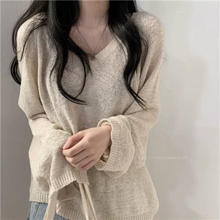 [ORDER] Áo len mỏng dáng rộng ulzzang
