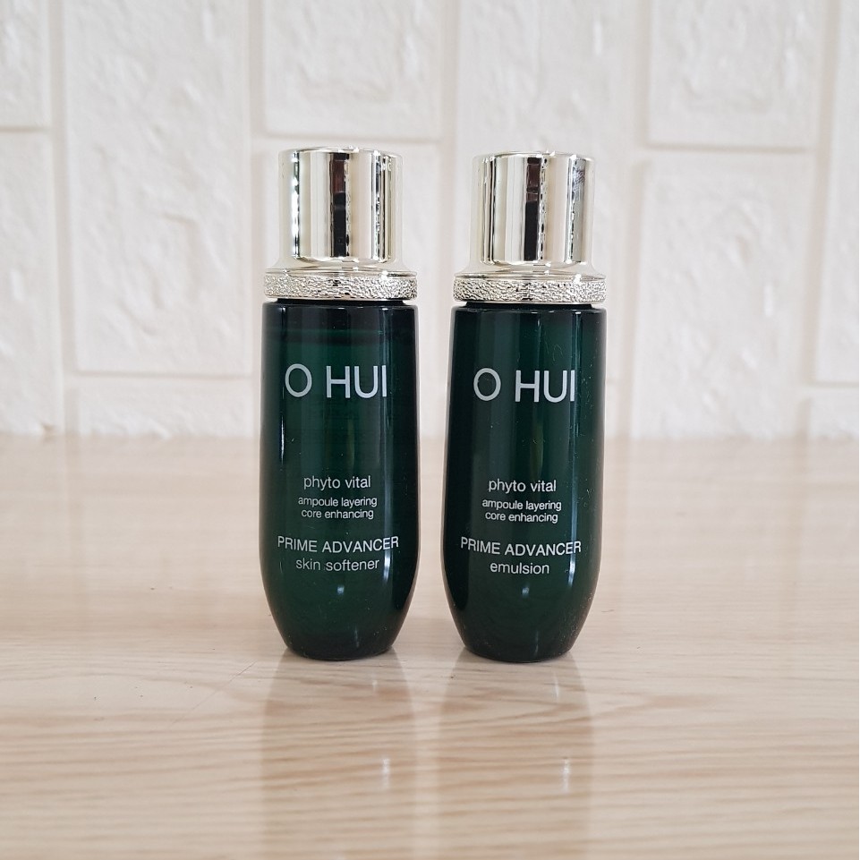 Cặp nước hoa hồng và sữa dưỡng Ohui Prime Advancer mini