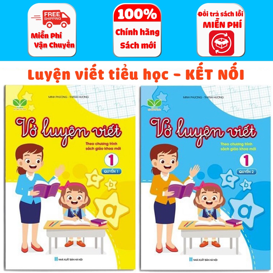 Sách - Combo Luyện viết lớp 1 - Kết nối tri thức - Theo Chương trình sách giáo khoa mới 2021 (2 cuốn)