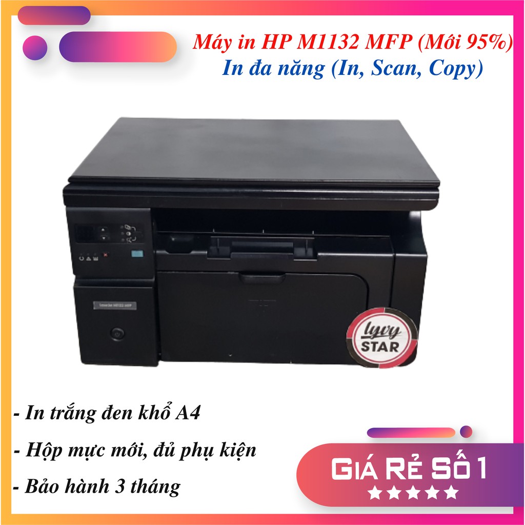 MÁY IN HP M1132 (MỚI 95%) IN ĐA CHỨC NĂNG - IN TRẮNG ĐEN KHỔ A4 - HỘP MỤC MỚI - ĐẦY ĐỦ PHỦ KIỆN ĐI KÈM | BigBuy360 - bigbuy360.vn