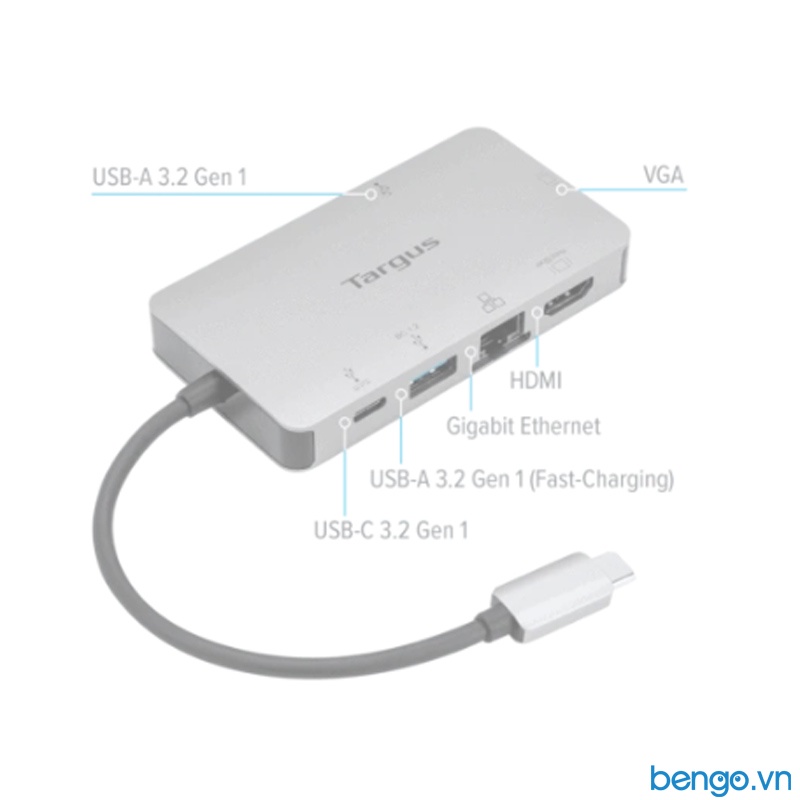 Cổng Chuyển TARGUS 6 In 1 USB-C Docking Station - DOCK419