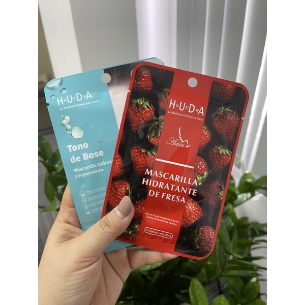Mặt Nạ HUDA tinh chất trái dâu đỏ H.U.D.A Strawberry đỏ sáng da MASK Nội Địa Trung H.U.D.A trái cây