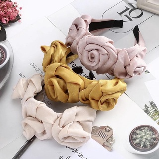 🌹Bờm mấn hoa hồng lụa quí phái