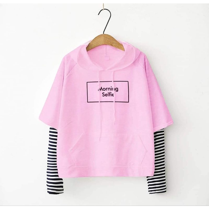 Áo Hoodie Bé Gái Nỉ Cotton Size Đại Kèm Mũ Chất Đẹp Dày Dặn