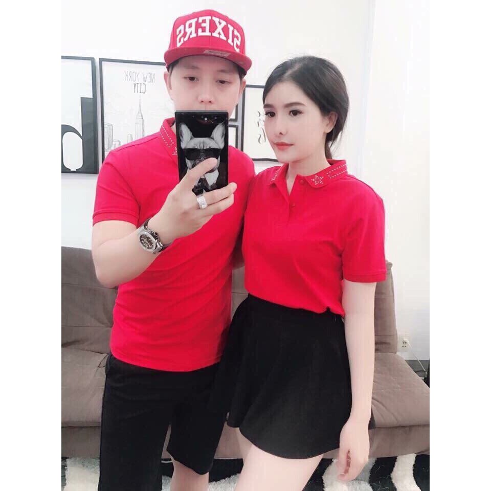 ÁO THUN CỔ TRỤ NAM NỮ CAO CẤP MS092