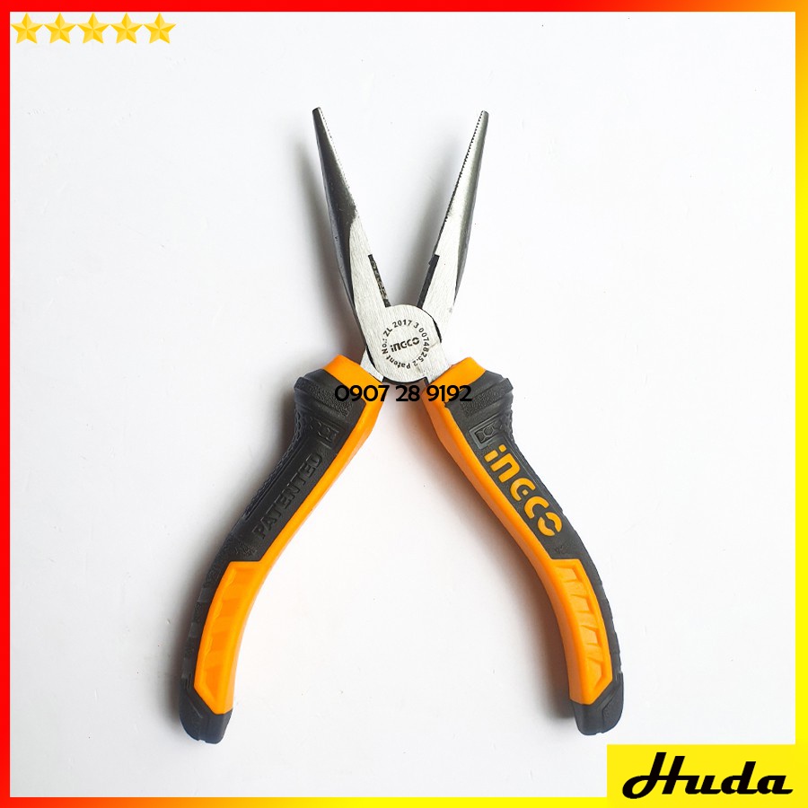 Kìm kềm mũi nhọn mỏ dài cao cấp dài 160mm 180mm chất liệu CRv cao cấp Total Ingco POI