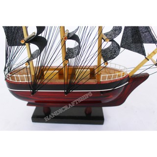 (Có video) Thuyền gỗ mini 20cm
