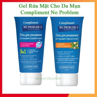 Sữa rửa mặt giảm mụn Compliment No Problem, ngăn ngừa mụn trứng cá, sạch sâu kháng khuẩn cho da