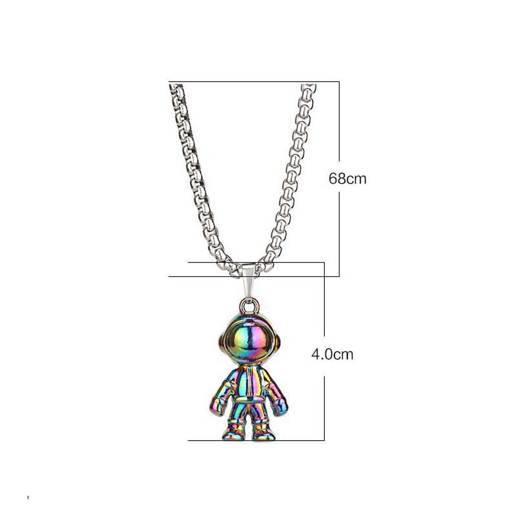 vòng cổ Mặt Kim Loại Hình Nhà Du Hành Vũ Trụ Độc Đáo