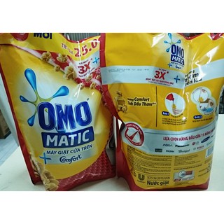 Nước Giặt Omo Matic Túi 3X Tinh Dầu Thơm Comfort - Túi 2,3Kg
