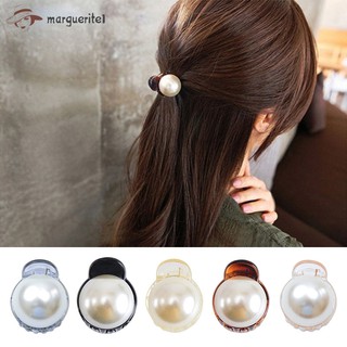 Kẹp càng cua mini đính ngọc trai nhân tạo tiểu thư cho nữ