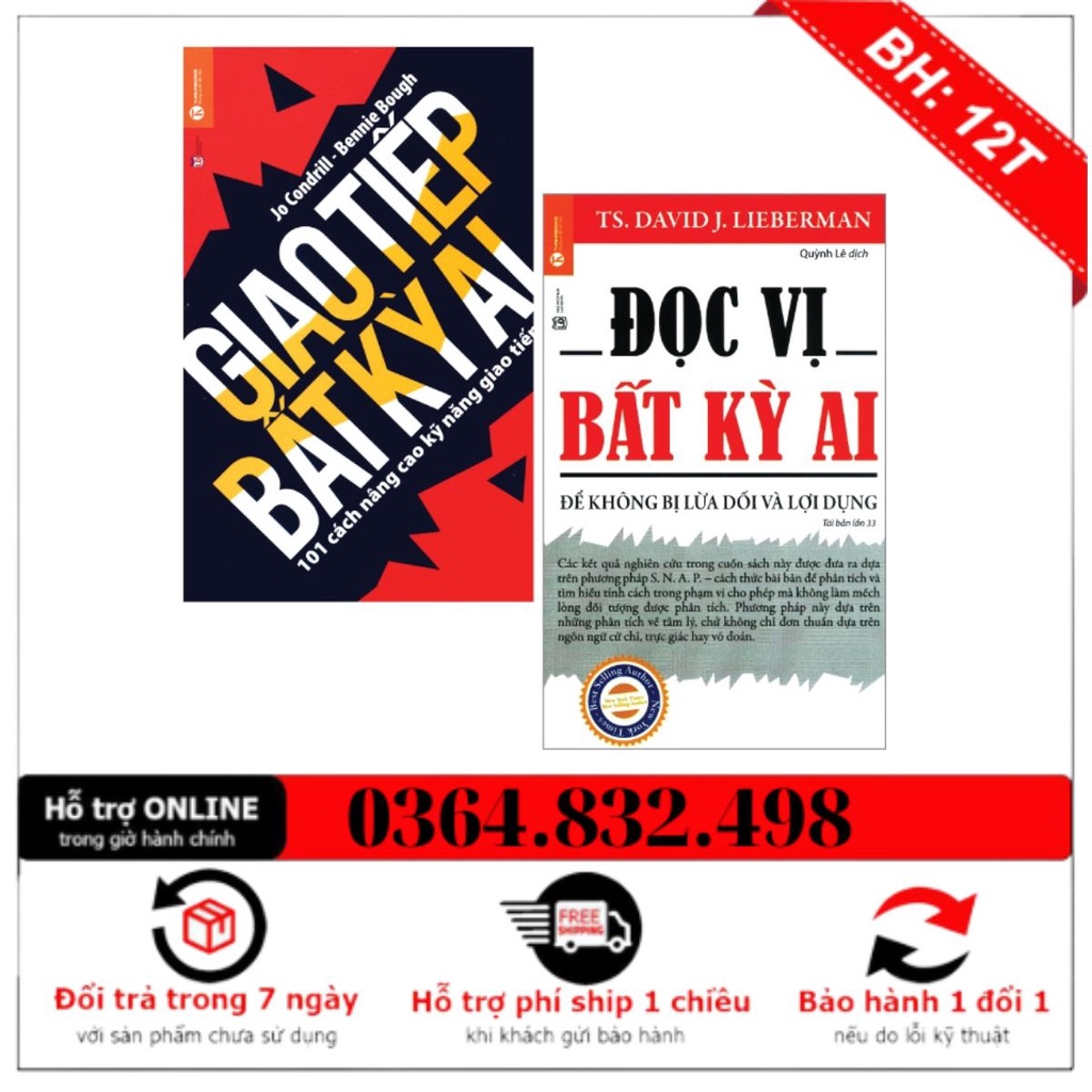 Siêu Sale - Combo Nghệ Thuật Giao Tiếp: Giao Tiếp Bất Kỳ Ai + Đọc Vị Bất Kỳ Ai 💖 Alpha Group